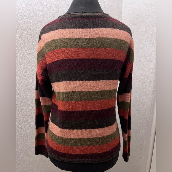Madewell Chelsea Pocket Pullover Sweater in Multi-Stripe Long Sleeve Size Small - Picture 5 of 6